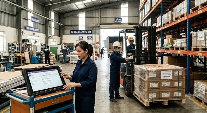 Tích hợp odoo với kho và logistics