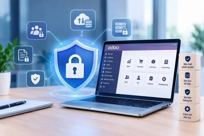 bảo mật dữ liệu trên odoo